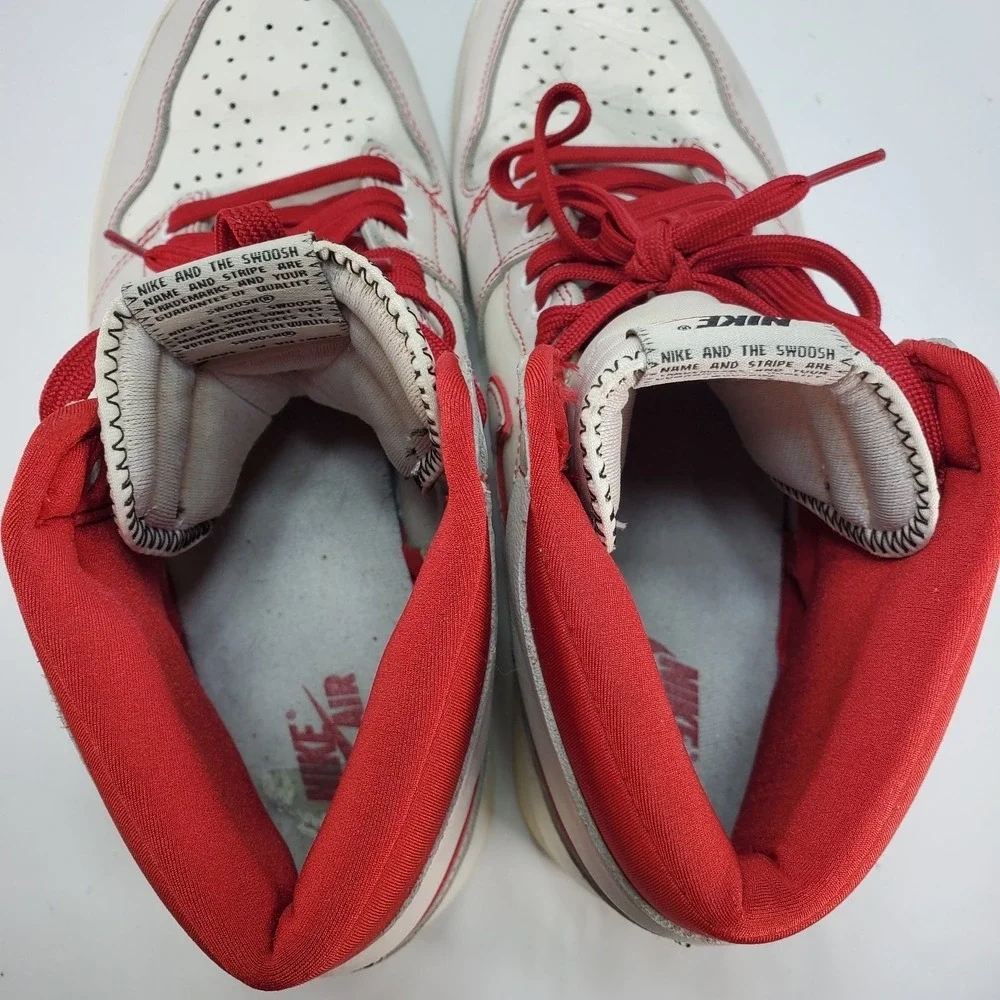 Nike Air Jordan 1 Retro‎ High OG Phantom Gym Red White Size 12 Mens 555088-160